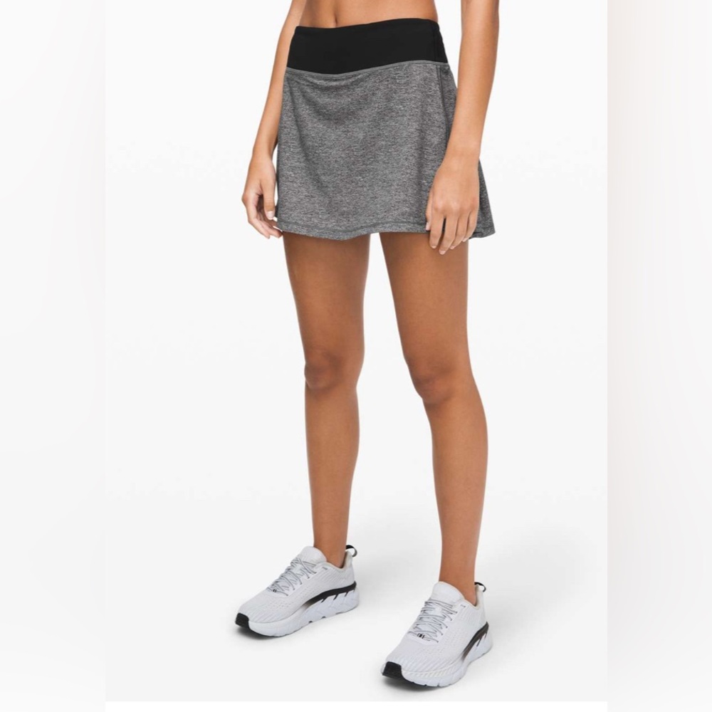 Lululemon Pace Rival Skirt (Tall), Heather Lux Multi Black